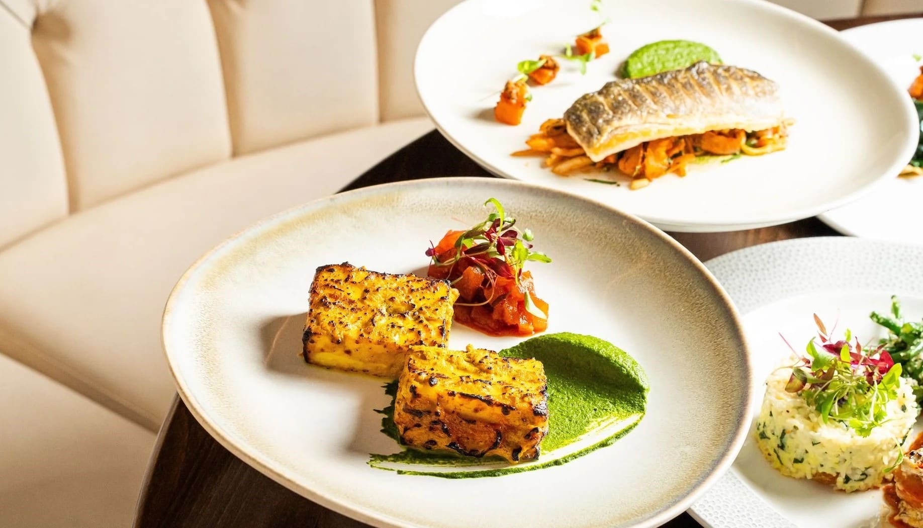 paneer tikka, plated